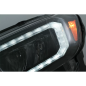 Fari anteriori LED Light Bar compatibile con Ford Ranger (2015-2020) LHD Full nero Housing con Seque