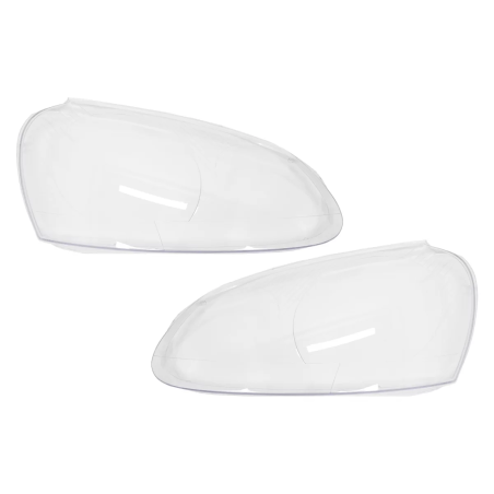 Fari anteriori Lens Glasses compatibile con VW Golf 5 V (2003-2009) trasparente (Cod. K-HGVWG5)