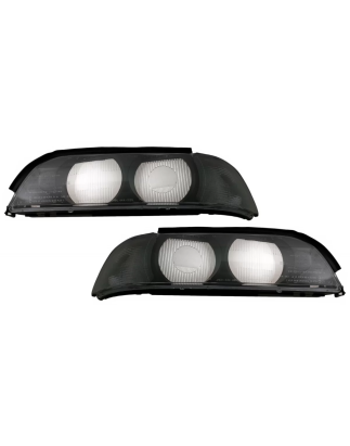 Fari anteriori Lens Left and Right Side fumé Grey compatibile con BMW 5 Serie E39 (1995-2000) (Cod.