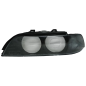 Fari anteriori Lens Left and Right Side fumé Grey compatibile con BMW 5 Serie E39 (1995-2000) (Cod.