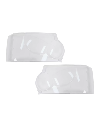 Fari anteriori Lens Glasses compatibile con Land Rover Range Rover III Vogue L322 (2006-2009) traspa