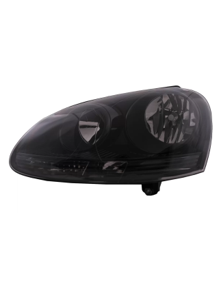 Fari anteriori compatibile con VW Golf 5 V (10.2003-2009) Jetta (2005-2010) All nero (Cod. K-HLVWG5B