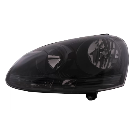 Fari anteriori compatibile con VW Golf 5 V (10.2003-2009) Jetta (2005-2010) All nero (Cod. K-HLVWG5B
