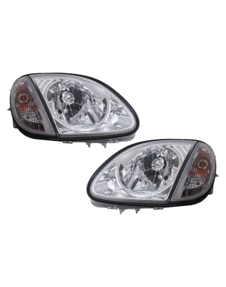 Fari anteriori compatibile con Mercedes SLK R170 (04.1996-2004) cromato (Cod. K-HLMBSLKR170C)