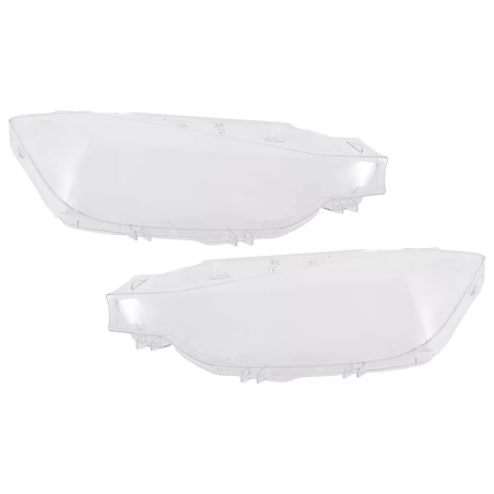 Fari anteriori Lens Glasses compatibile con BMW 3 Serie F30 F31 LCI (2015-2018) trasparente (Cod. K-