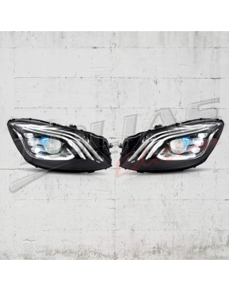 Fari anteriori Full LED compatibile con Mercedes S-Classe W222 Maybach X222 (2013-2017) Facelift loo