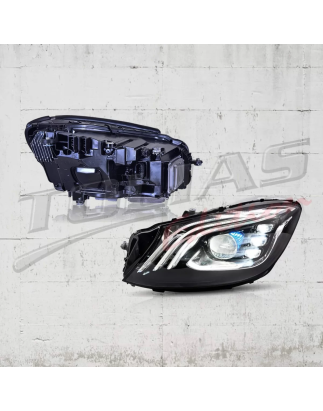 Fari anteriori Full LED compatibile con Mercedes S-Classe W222 Maybach X222 (2013-2017) Facelift loo