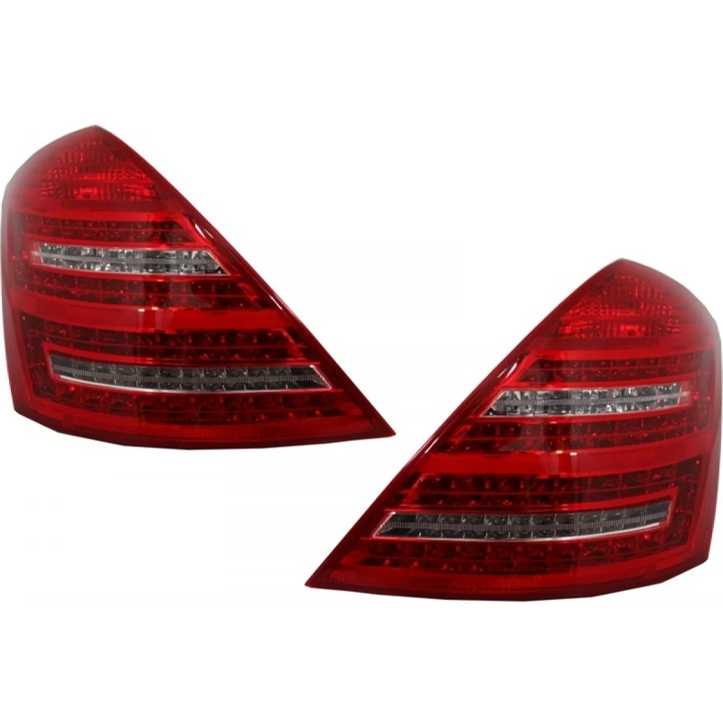 Fanali posteriori LED compatibile con Mercedes W221 S-Classe (2005-2012) design Facelift (Cod. K-TLM