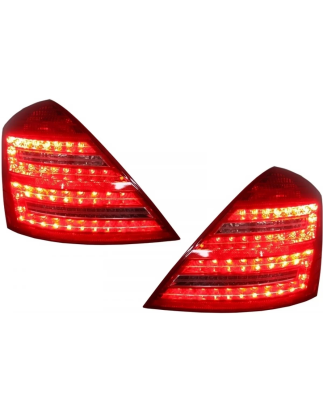 Fanali posteriori LED compatibile con Mercedes W221 S-Classe (2005-2012) design Facelift (Cod. K-TLM