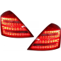 Fanali posteriori LED compatibile con Mercedes W221 S-Classe (2005-2012) design Facelift (Cod. K-TLM