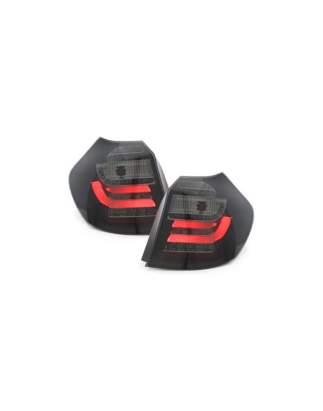 Fanali posteriori LED compatibile con BMW 1 Serie E81 E87 (09.2007-2011) nero fumé (Cod. K-RB28ASLB
