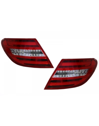 Fanali posteriori LED compatibile con Mercedes C-Classe W204 (2007-2012) design Facelift (Cod. K-TLM