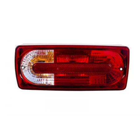 Fanali posteriori compatibile con Mercedes G-Classe W463 (1989-2015) G55 design rosso trasparente (C