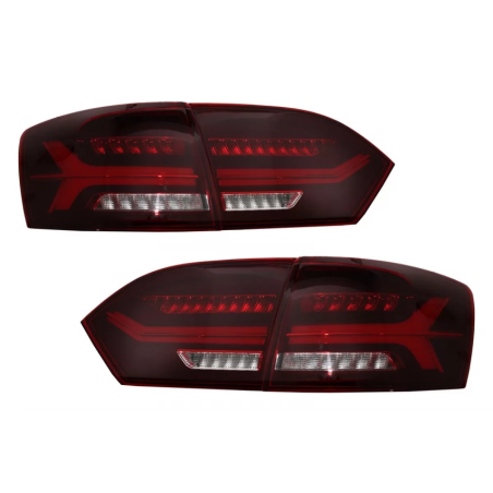 Fanali posteriori LED compatibile con VW Jetta Mk6 VI (2012-2014) Dynamic Flowing Indicatori di dire