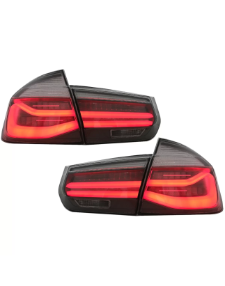 Fanali posteriori LED M look nero Line compatibile con BMW 3 Serie F30 Pre LCI & LCI (2011-2019) ros