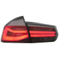 Fanali posteriori LED M look nero Line compatibile con BMW 3 Serie F30 Pre LCI & LCI (2011-2019) ros