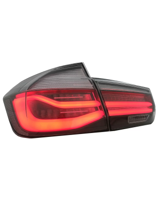 Fanali posteriori LED M look nero Line compatibile con BMW 3 Serie F30 Pre LCI & LCI (2011-2019) ros