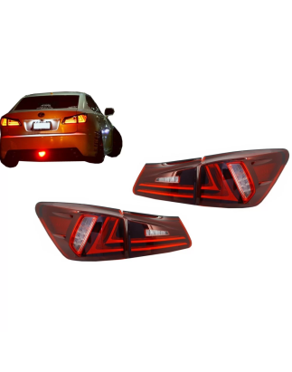 Fanali posteriori Full LED compatibile con Lexus IS XE20 (2006-2012) Light Bar Facelift New XE30 ros