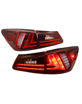 Fanali posteriori Full LED compatibile con Lexus IS XE20 (2006-2012) Light Bar Facelift New XE30 ros