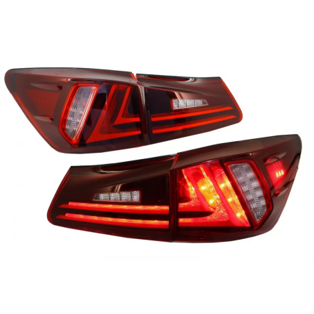 Fanali posteriori Full LED compatibile con Lexus IS XE20 (2006-2012) Light Bar Facelift New XE30 ros