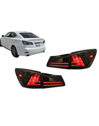Fanali posteriori Full LED compatibile con LEXUS IS XE20 (2006-2012) Light Bar Facelift New XE30 fum