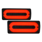 Fanali posteriori LED Light Bar fumé con Door Moldings nero compatibile con Mercedes G-Classe W463 