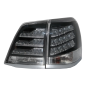 Fanali posteriori LED compatibile con Toyota Land Cruiser FJ200 J200 (2007-2011) nero and White (Cod