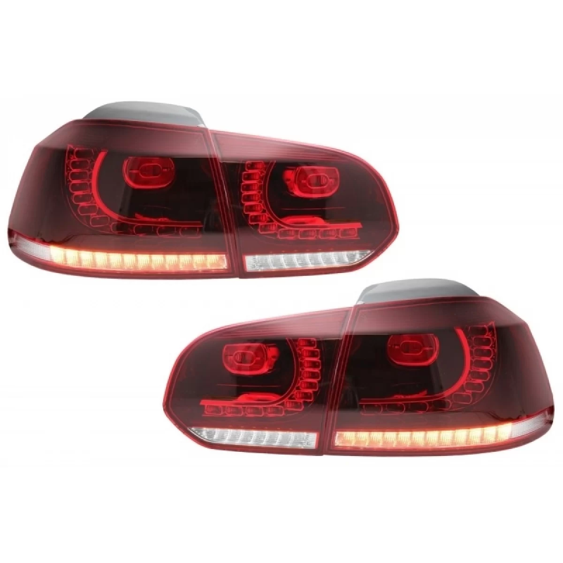 Fanali posteriori Full LED compatibile con VW Golf 6 VI (2008-2013) Cherry rosso R20 GTI design (LHD