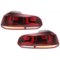 Fanali posteriori Full LED compatibile con VW Golf 6 VI (2008-2013) Cherry rosso R20 GTI design (LHD