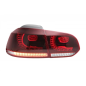 Fanali posteriori Full LED compatibile con VW Golf 6 VI (2008-2013) Cherry rosso R20 GTI design (LHD