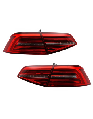 Fanali posteriori LED compatibile con VW Passat B8 3G (2015-2019) Berlina Matrix R line con Sequenti