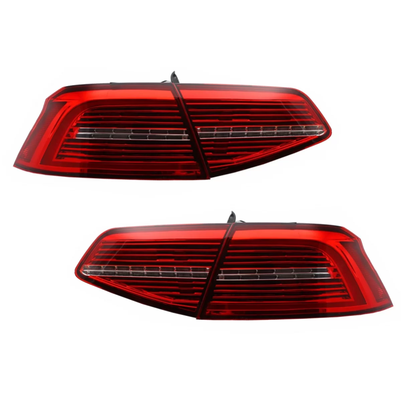 Fanali posteriori LED compatibile con VW Passat B8 3G (2015-2019) Berlina Matrix R line con Sequenti