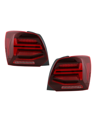 Fanali posteriori Full LED compatibile con VW Polo 6R 6C 61 (2011-2017) Sequential Dynamic Turning L