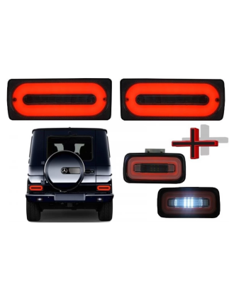 Fanali posteriori LED Light Bar con Paraurti posteriore Fog Lamp compatibile con Mercedes G-Classe W