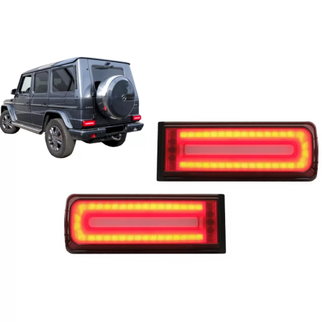 Fanali posteriori LED Light Bar compatibile con Mercedes G-Classe W463 (2008-2017) Facelift 2018 des