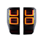 Fanali posteriori LED compatibile con Ford Ranger (2012-2018) trasparente con Sequential Dynamic Tur