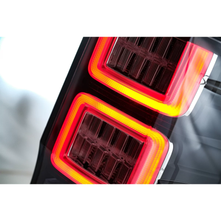 Fanali posteriori LED compatibile con Ford Ranger (2012-2018) trasparente con Sequential Dynamic Tur
