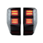 Fanali posteriori LED compatibile con Ford Ranger (2012-2018) trasparente con Sequential Dynamic Tur
