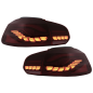 Fanali posteriori Full LED compatibile con VW Golf 6 VI (2008-2013) rosso fumé con Sequential Dynam