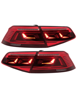 Fanali posteriori LED compatibile con VW Passat B8 3G (2015-2019) Berlina Sequential Dynamic Turning