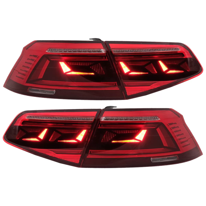 Fanali posteriori LED compatibile con VW Passat B8 3G (2015-2019) Berlina Sequential Dynamic Turning