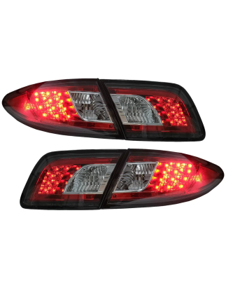 Fanali posteriori LED compatibile con Mazda 6 Berlina GG1 (08.2002-08.2007) nero (Cod. K-TLMA6BLED)