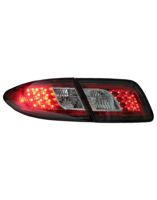 Fanali posteriori LED compatibile con Mazda 6 Berlina GG1 (08.2002-08.2007) nero (Cod. K-TLMA6BLED)