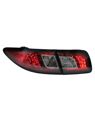 Fanali posteriori LED compatibile con Mazda 6 Berlina GG1 (08.2002-08.2007) nero (Cod. K-TLMA6BLED)