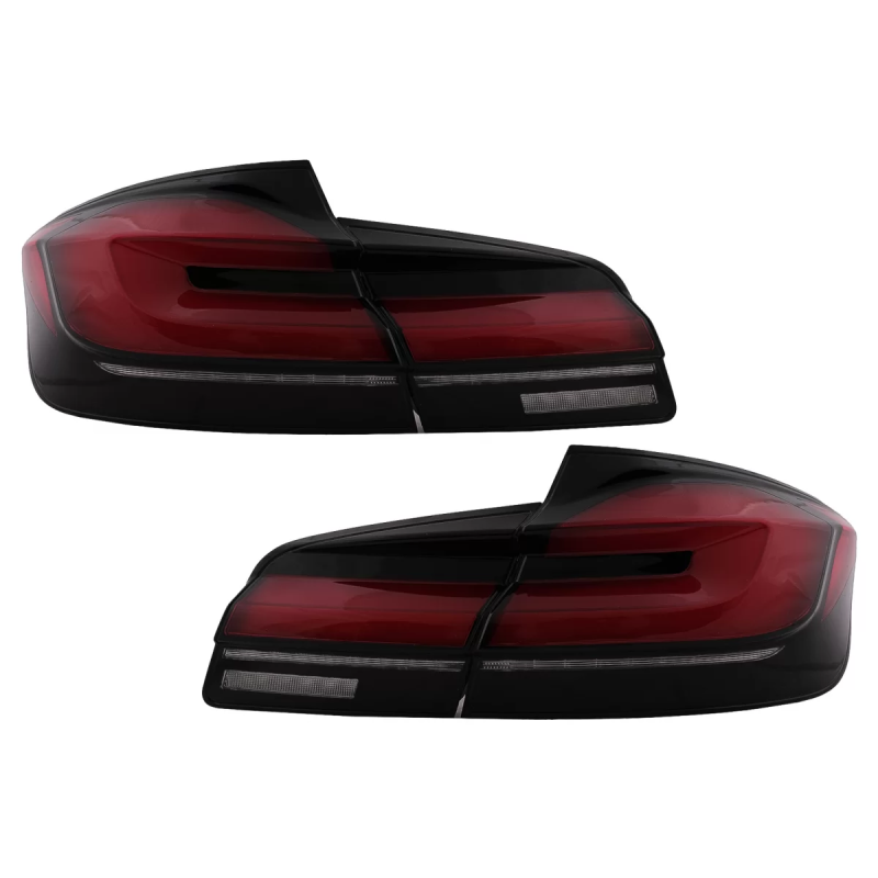 Fanali posteriori LED compatibile con BMW 5 Serie F10 (2011-2017) con Dynamic Sequential Turning Lig
