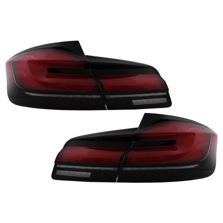 Fanali posteriori LED compatibile con BMW 5 Serie F10 (2011-2017) con Dynamic Sequential Turning Lig