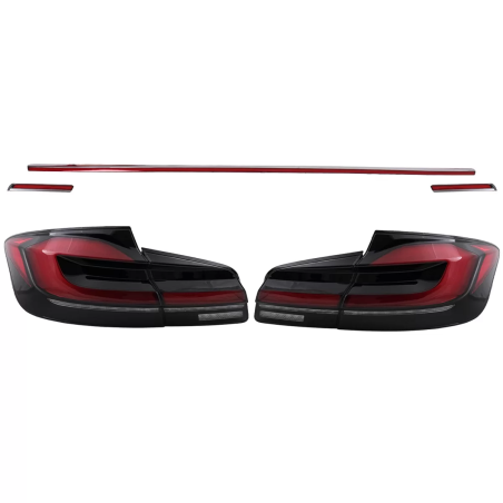 Fanali posteriori LED compatibile con BMW 5 Serie F10 (2011-2017) con Dynamic Sequential Turning Lig