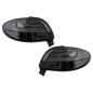 Fanali posteriori LED compatibile con Peugeot 206 HatchBack 3 / 5 Doors (1998-2004) nero fumé (Cod.