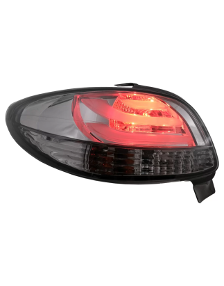 Fanali posteriori LED compatibile con Peugeot 206 HatchBack 3 / 5 Doors (1998-2004) nero fumé (Cod.