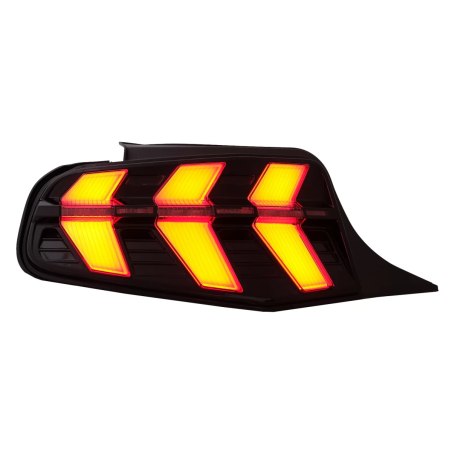 Fanali posteriori LED compatibile con Ford Mustang V Pre-Facelift (2010-2012) fumé 7 Modes con Dyna